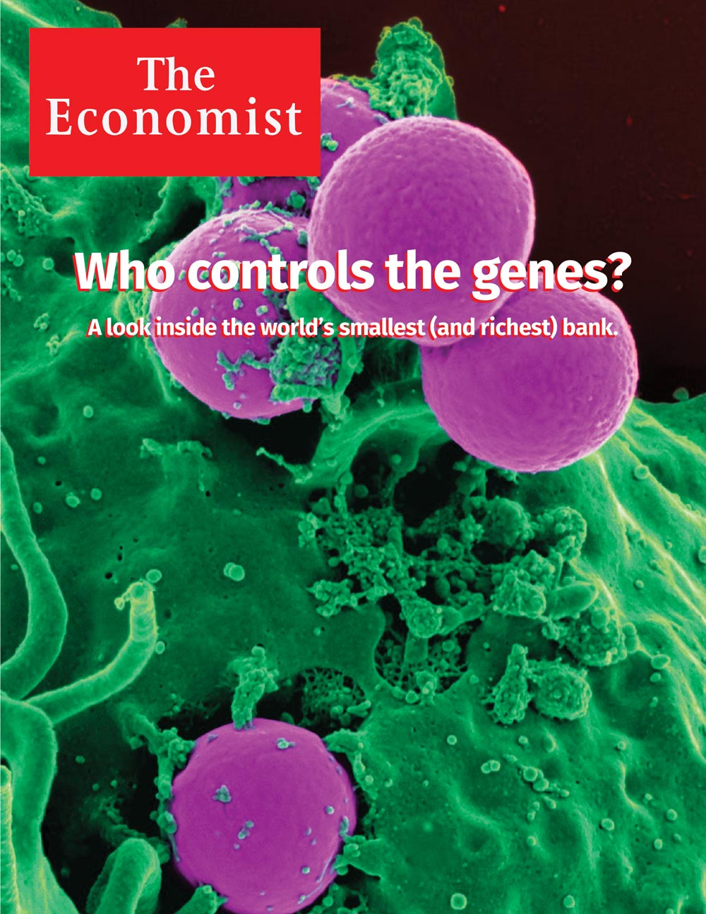 Fictional magazine cover exploring the implications of CRISPR