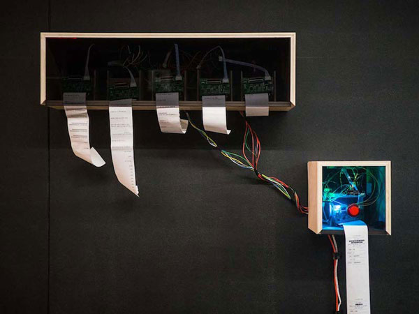 public sentiment captured and visualised through AI, speech recognition, and physical computing