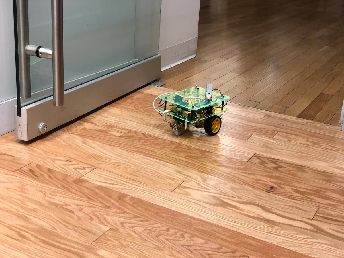 The robot prototype roaming